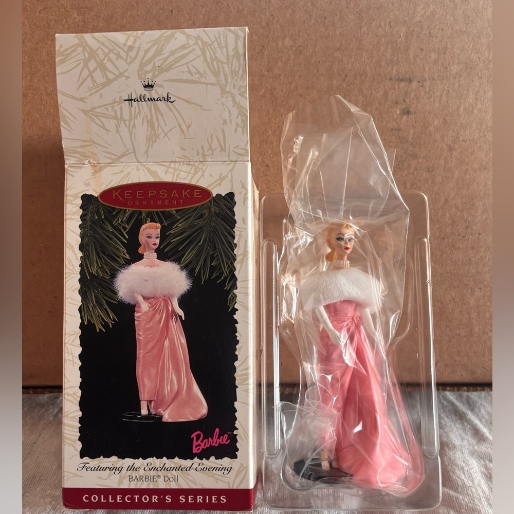 VTG Hallmark Barbie "Enchanted Evening" 1996 Collector Series Ornament With Box.